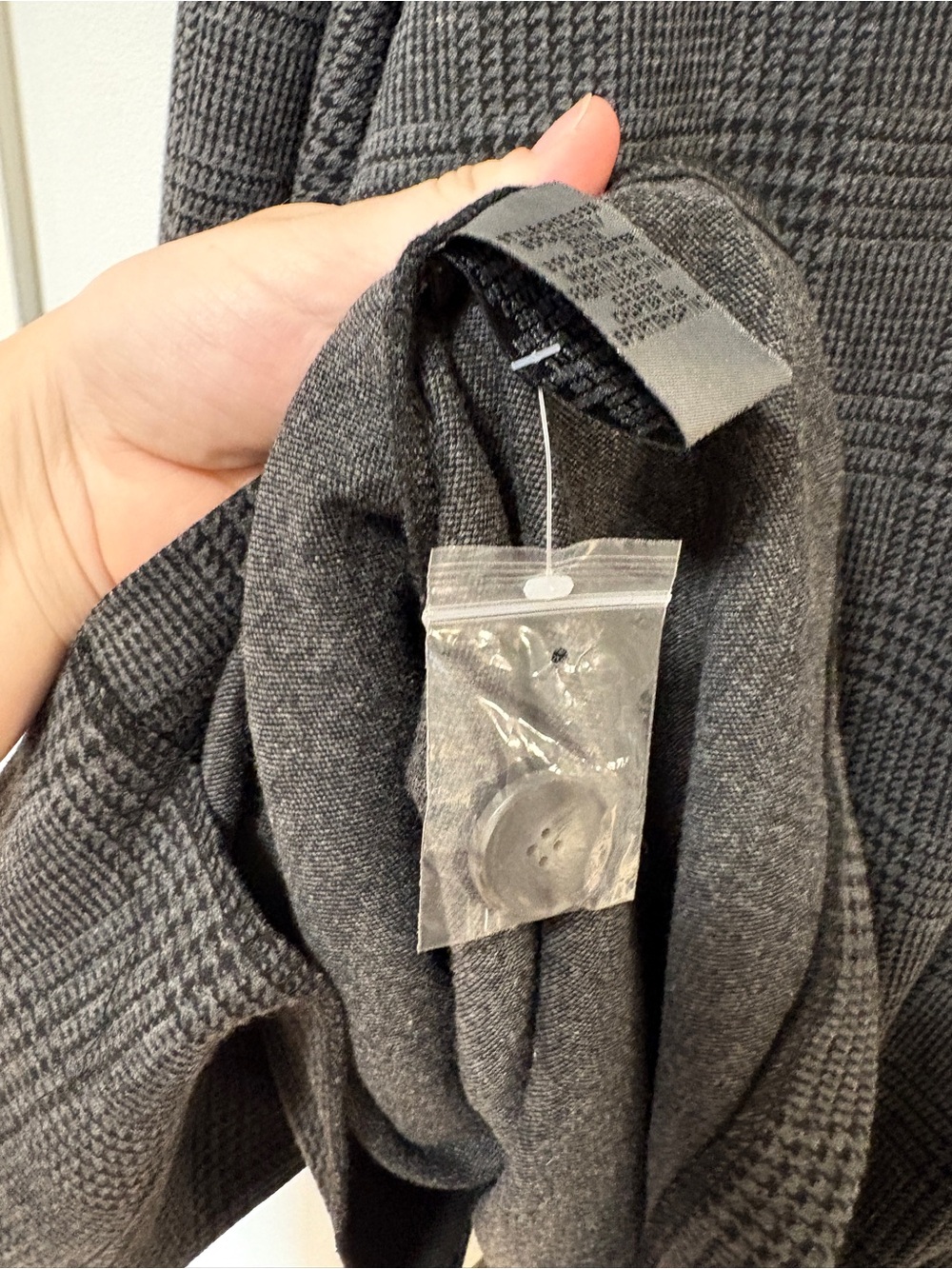 Grey Long Jacket Sweater Plus Size 2X Pockets Office Business Preppy Neutral - Picture 9 of 12